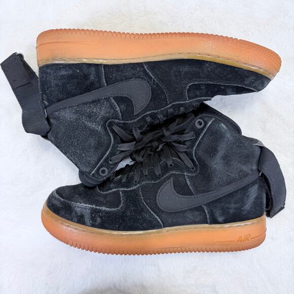 Nike Air Force 1 High \'07 LV8 Suede Black Gum Mens Size 8.5 AA1118-001 main image 9